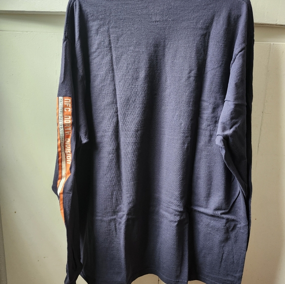 NFL Chicago Bears Reebok Sweatshirt Long Sleeve XL Navy Blue Orange - Picture 5 of 5